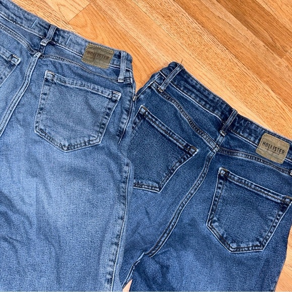 2- Hollister Women's Curvy Ultra High Rise Mom Jean Size 25x29 1S Denim Raw - Picture 2 of 4